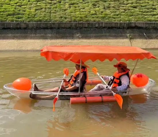Multi color New design PC Side air bag balancing device  Equipped sunshade Awning transparent boat