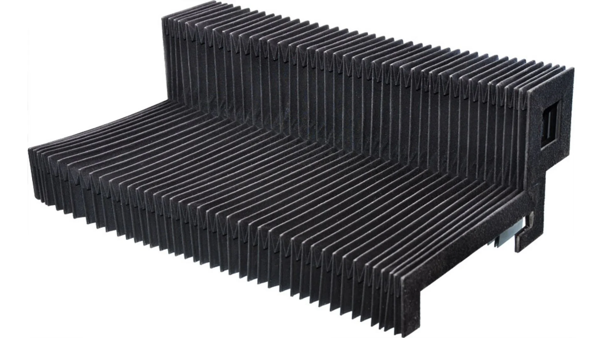LIONSHELL way cover elevator slope high quality bulk loading long service time dust proof water proof PU coated accordion cover