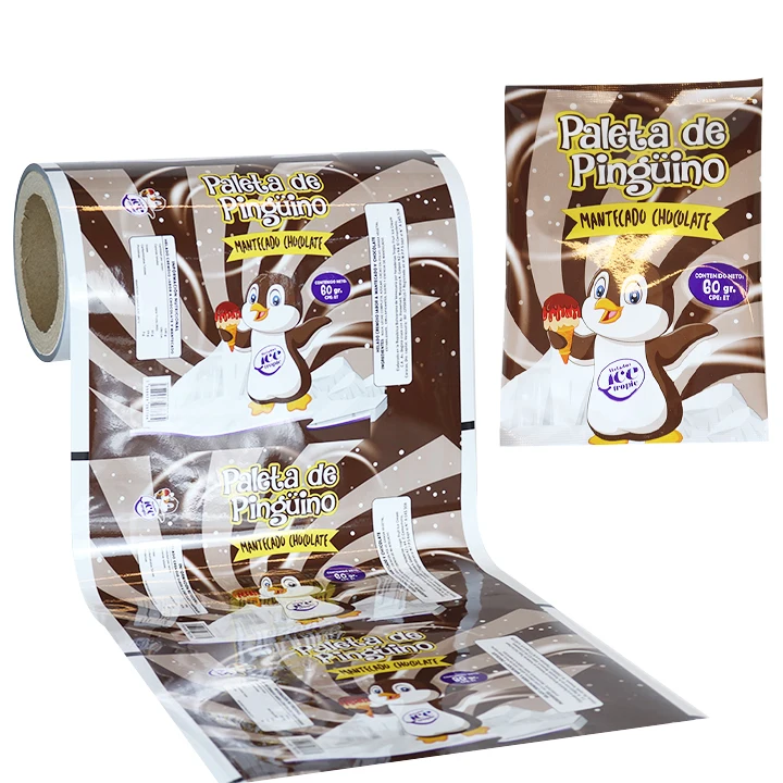 Heat Seal Food Grade Custom Aluminum Packaging Ice Cream Popsicle Lolly Stick Bar Pop Moulds Stackable Packaging Plastic Bag
