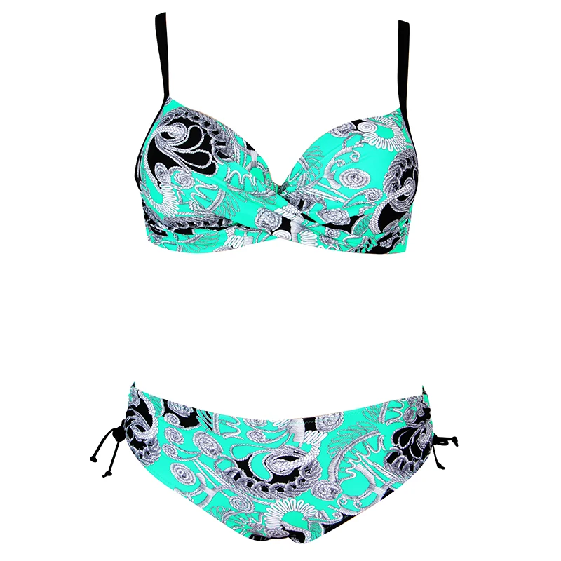 2020 Sexy Mature Women large size fat style  Two Piece Bikini Swimsuits