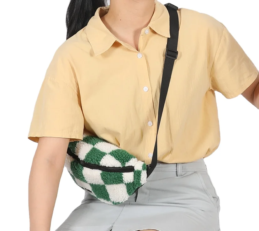 Custom Luxury Designers Women Waist Pack Fitness Mini Belt Bag Plush Fanny Packs Purse Pouch phone Belt Waist Bags