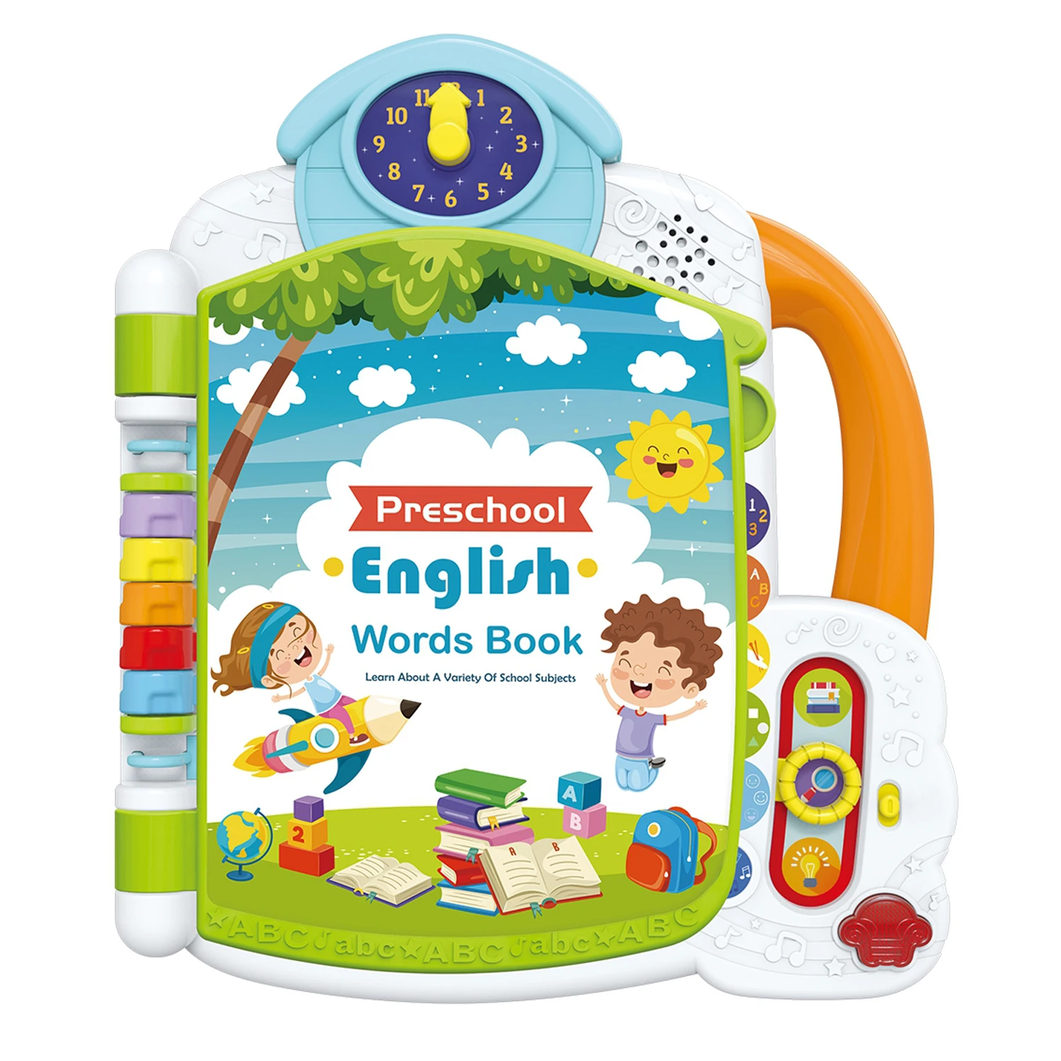 Kids Toddlers Leaning Toy Early Educational Learning Friends Words Book Touch Sound Reading Words Book