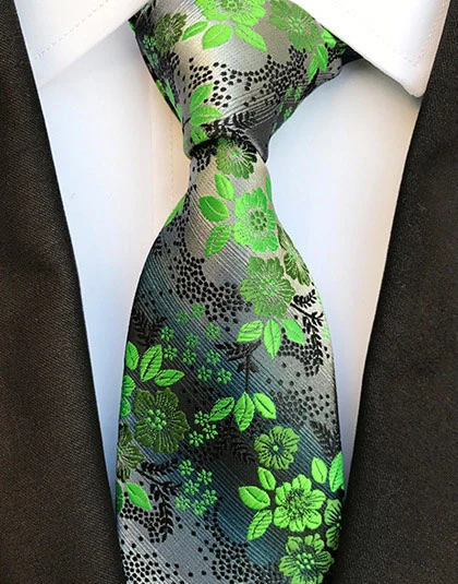 Popular Fancy Design Neckties Classic Stripe Paisley Jacquard Custom Silk Ties Mens Wedding Business Polyester Floral Ties