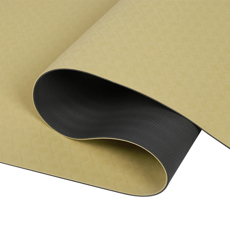 2021 Lulu lemon rubber yoga mat manufacturer customized color purple yellow tpe 6mm foam yoga mat with image