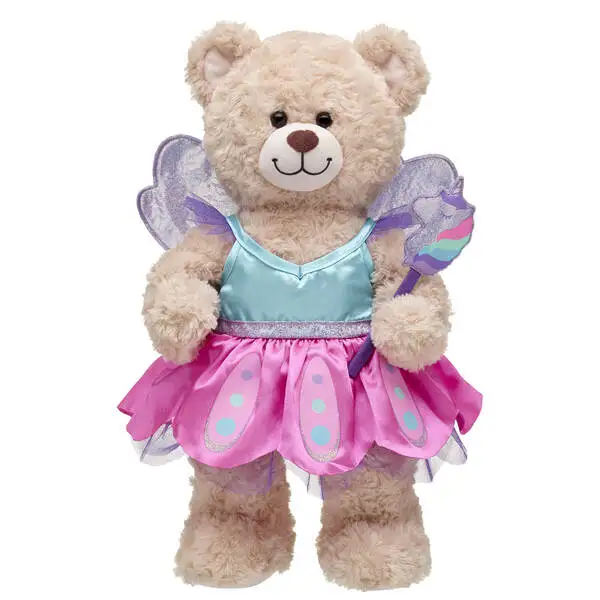 Factory free custom plush teddy bear clothes, doll Fairy Dress