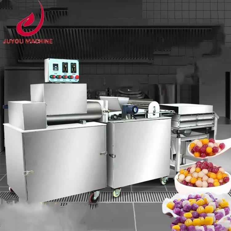 Customized electric pearls paste automatic brown sugar tapioca pearl forming manufacturing machine
