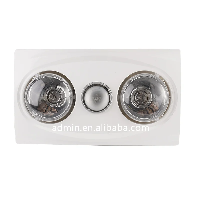 Economic Ceiling 2 lamp Bathroom Heater Lamp Infrared Bathroom Heater Simple Bathroom Heater With Lighting
