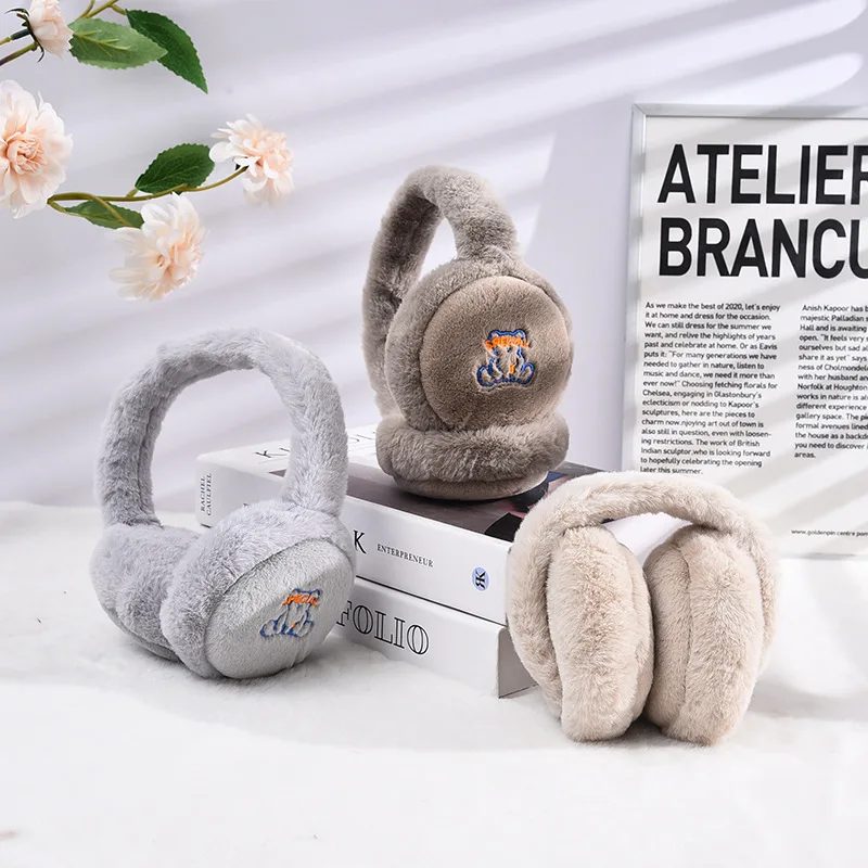 Winter Plush Earphone Wireless Headphone With Classic Color Soft Earmuff Headsets