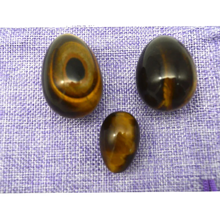 Wholesale Charming Natural Tiger Eye Stone Quartz Crystal Yoni Eggs for Women Kegel Exercise