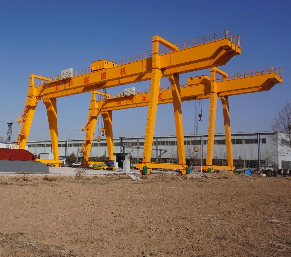 Outdoor Rail Mounted Double Girder Gantry Crane 30 ton