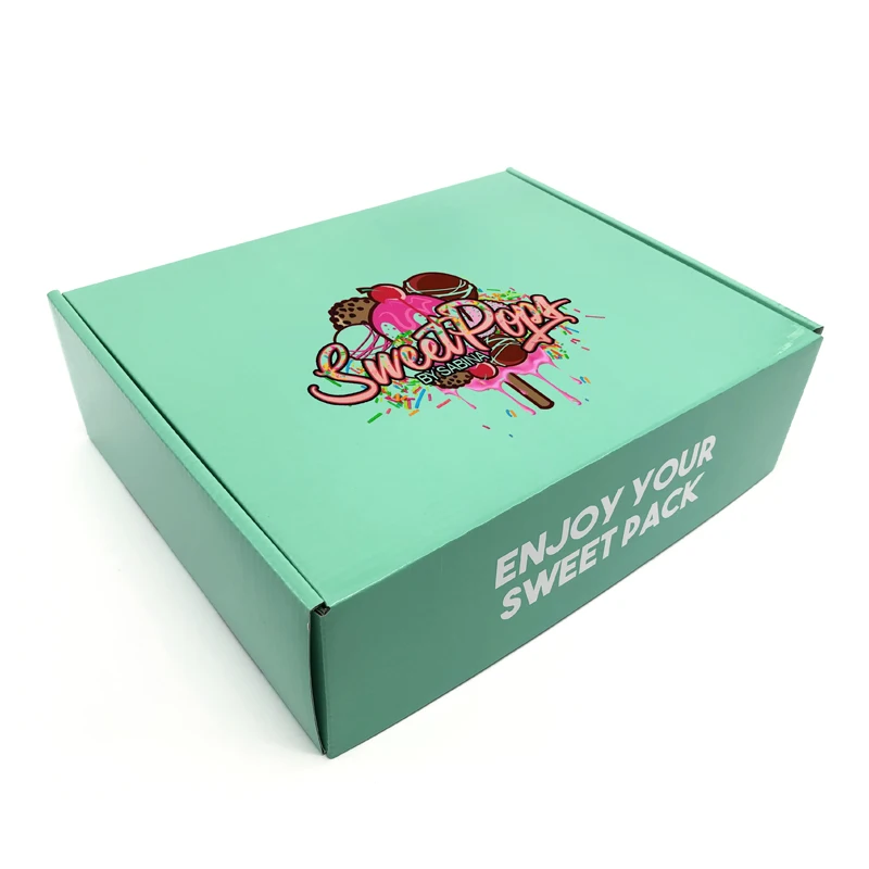 Custom Cardboard Gift Carton Boxes Cutting Fresh Packing Green Fruit Shipping Mailer Packaging For Fruits And Vegetables