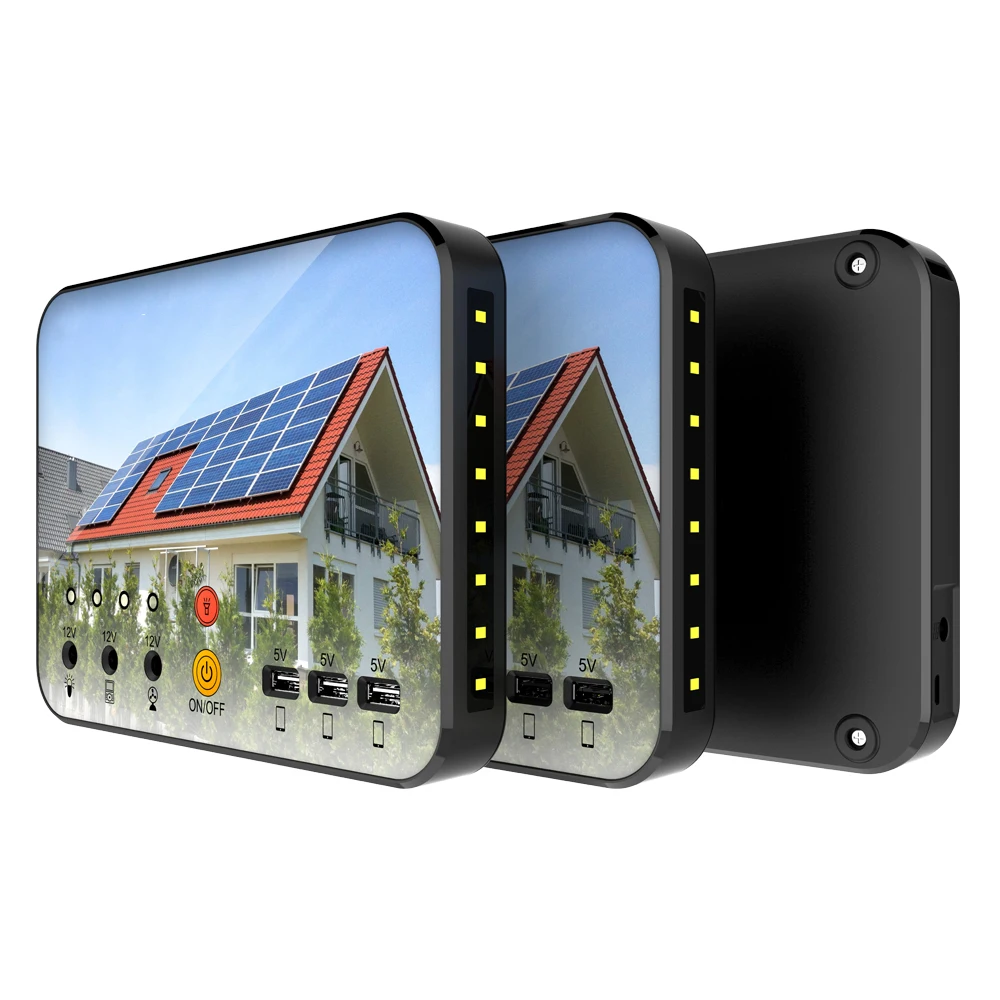 
Portable solar power bank, external backup battery pack, solar power bank 