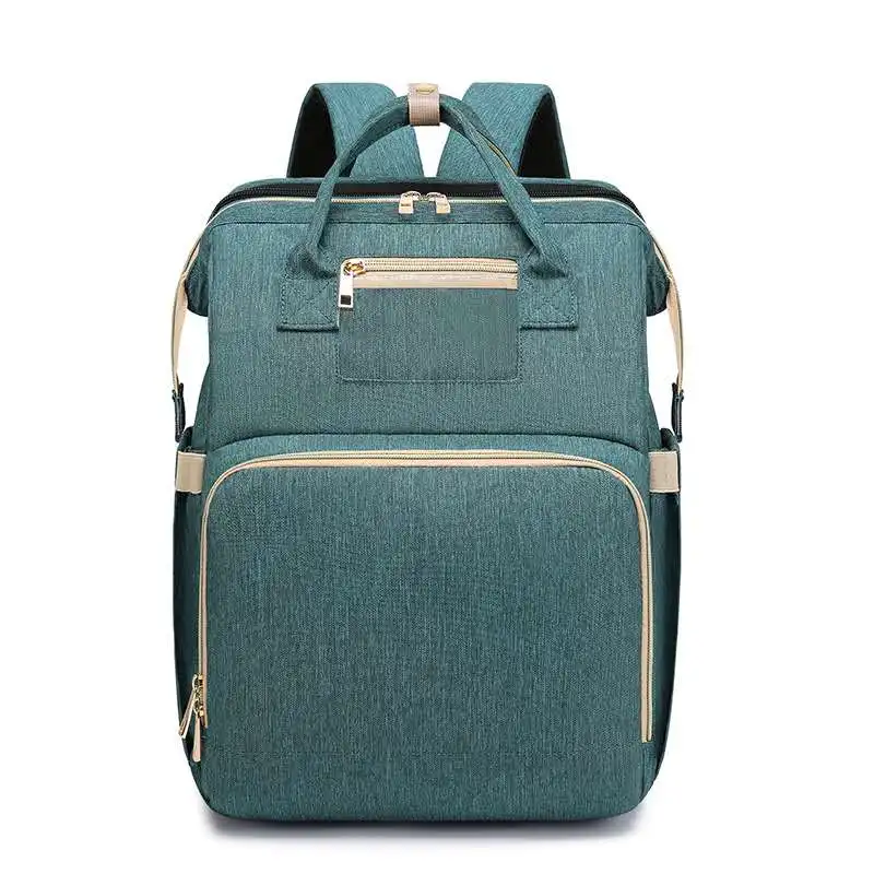 Mummy Travel Foldable Bed 3 in 1 Multifunction Polyester Fashionable Baby Diaper Bag Set