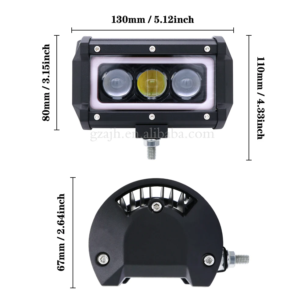 New 5inch 48W Led Light Bar 12v Offroad Accessories 4x4 Car Trucks Spot Beam Led Work Light Auto Fog Driving Lamp For SUV 4WD