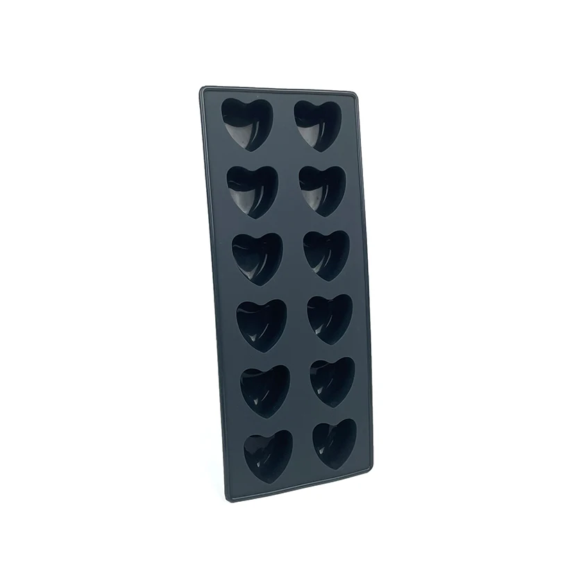 Kitchen Products Double Heart Shape Silicone Mold for Jewelry Toy Decorating Chocolate Soap Candle Mold 12 Cavity Silicone 80g