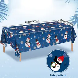 Party Decorations Happy Birthday Table Cloth Plastic Disposable Table Cover for Kids Baby Birthday Party