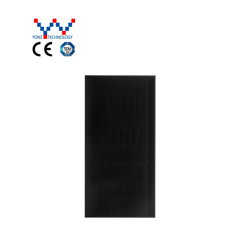 Yonz small black solar panel New energy photovoltaic roof tile for power generation off-grid solar power