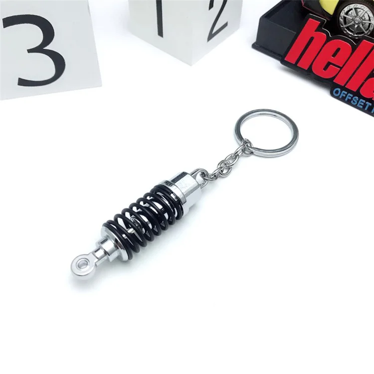 Auto Parts keyring Shock Absorber Keychain Car Part Model Tuning Parts Keyfob Creative decoration Gift Keychain