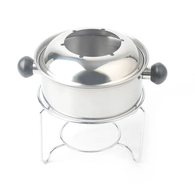 Stainless steel Fondue Pot Cheese And Chocolate Fondue Set