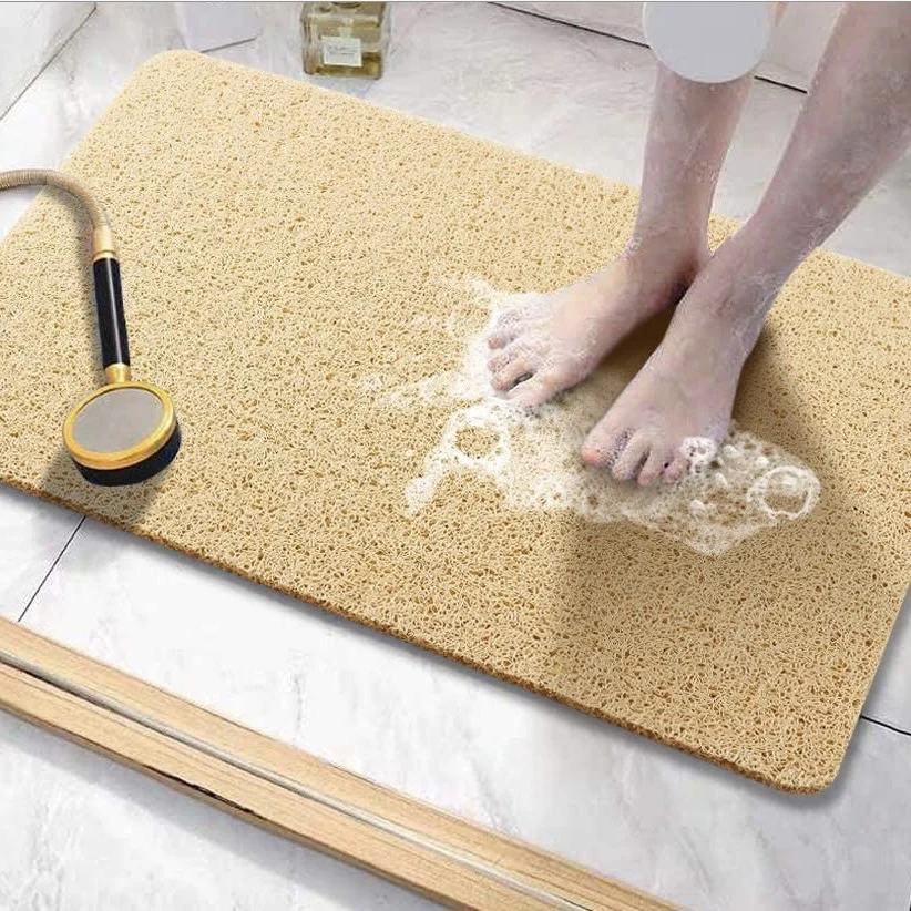 Soft Textured Bath Shower Tub Mat Non Slip Comfort Bathtub Mats PVC Loofah Bathroom Mat