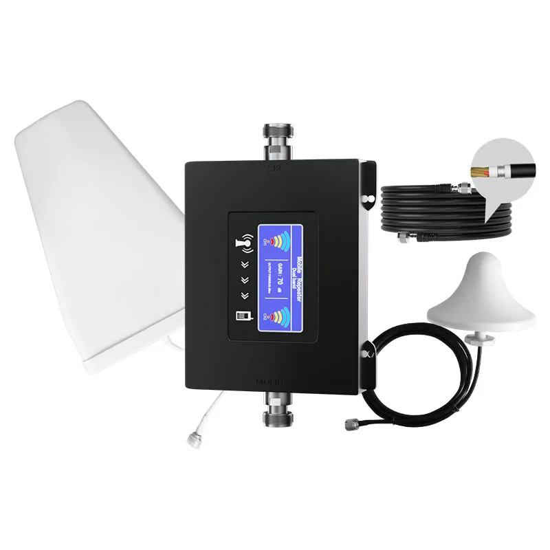 Усилитель сигнала мобильного телефона, двухдиапазонный GSM 900 1800 МГц, ретранслятор сигнала, усилитель 3g 4g lte