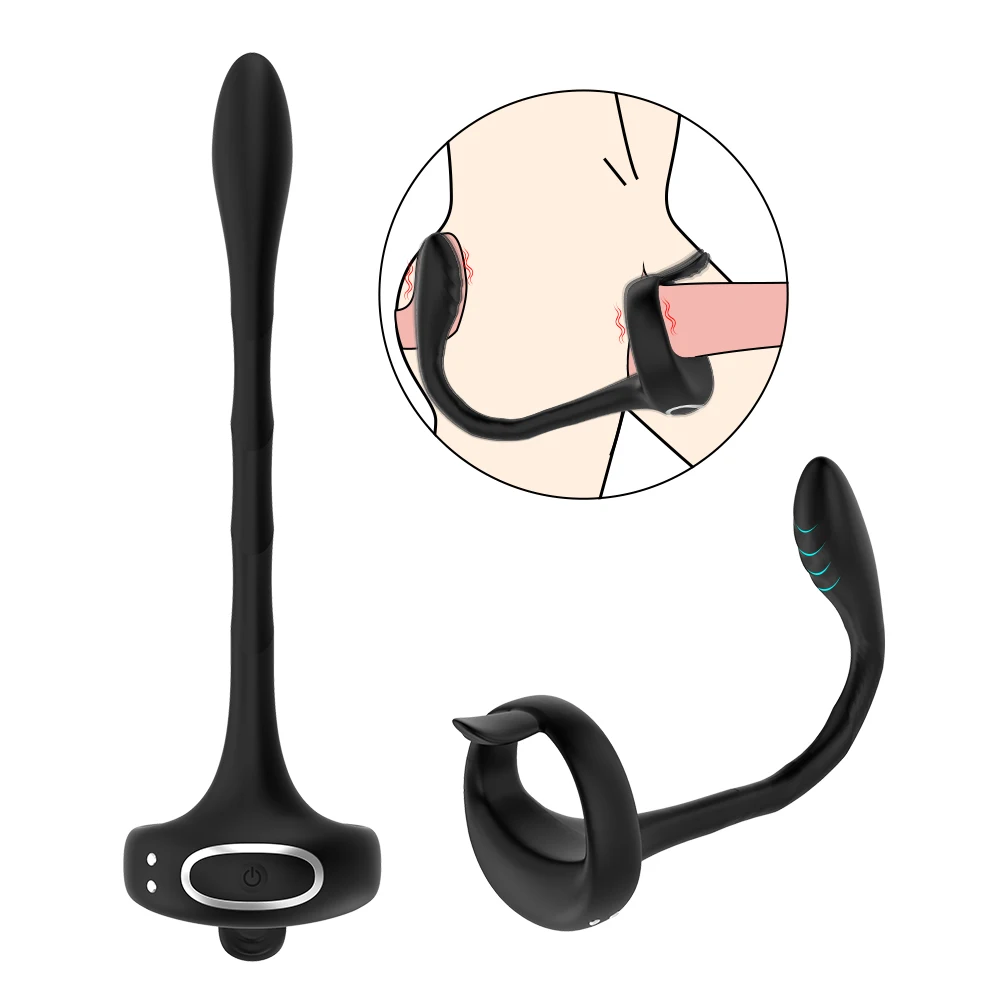 new electric man prostate massager cock vibrating penis ring anal plug anal massager for mature women orgasm