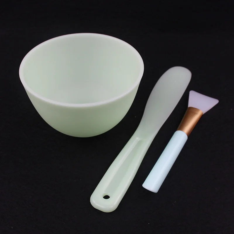 
Wholesale silicone mask bowl set beauty tools facial mask mixing bowl face mask mixing bowl with brush 