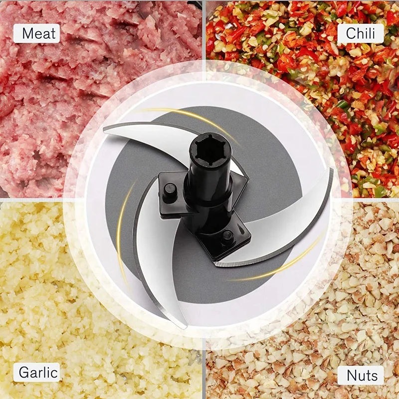 Ourok 1.8L handheld manual onion chopper pro vegetable chopper dicer with egg separator