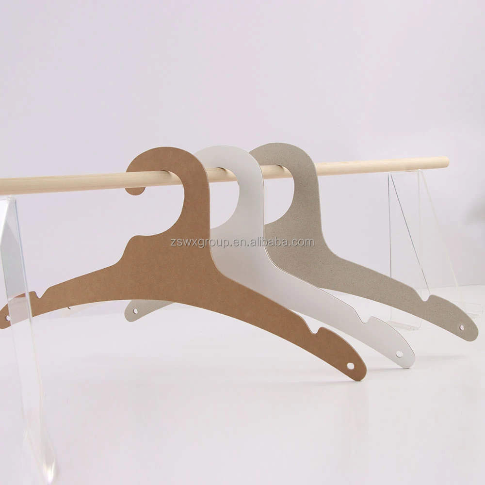 custom recycled kraft paper pulp cloth bra hanger space saving lingerie hangers for underwear