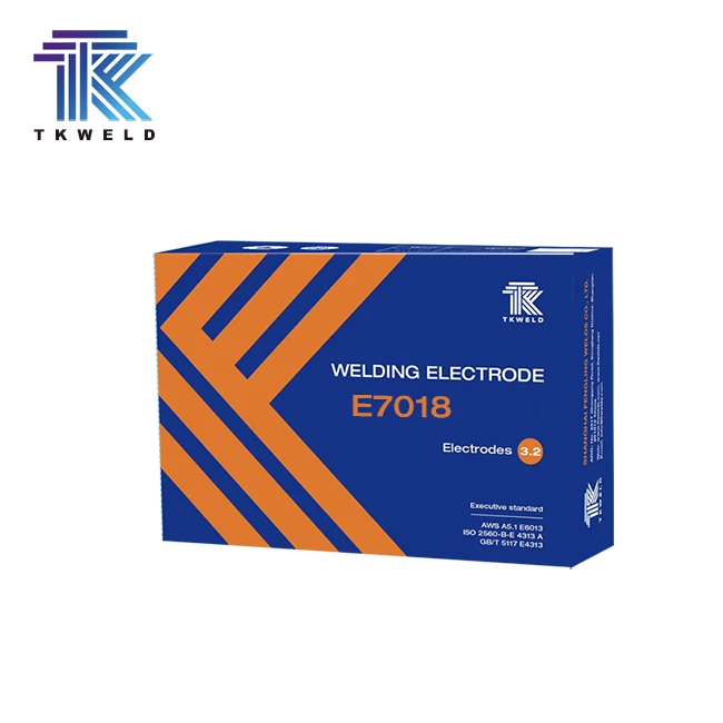 TKweld Hot Sale  OEM Stable Arcing AWS E7018 Welding Electrodes Low Alloy E7018 Welding Rods