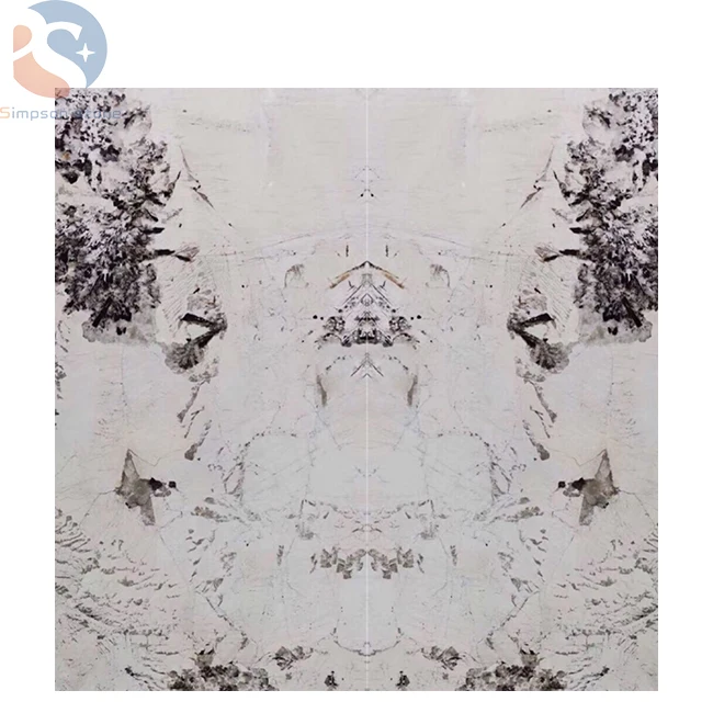 Factory Price Wholesale Interior Decoration Chinese Brazil Natural Alpinus White Marble Slab For Sale Luxury Patagonia