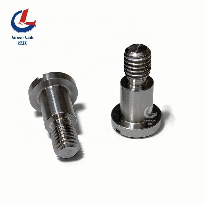 Stainless Steel M3 M4 M5 M6 M8 Slotted Shoulder Screw Din923 Slotted Pan Head Screws With Shoulder