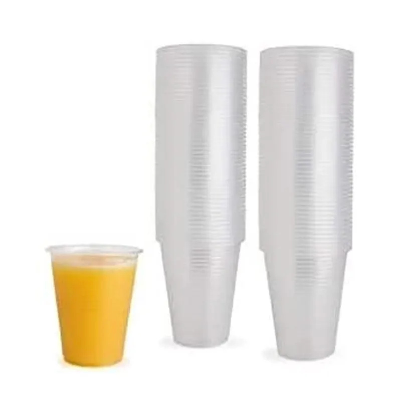 Plastic Disposable Cups For Juice Milk  Clear Plastic Cups Recyclable PP Glasses Party  Picnic BBQ Travel