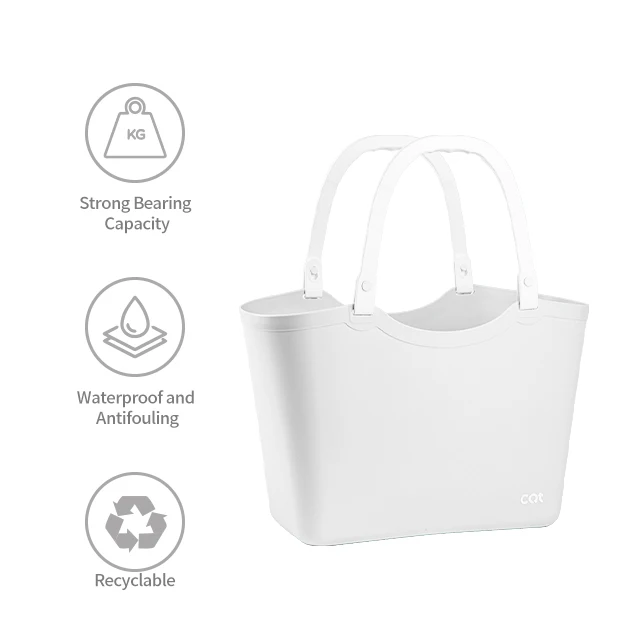 Wholesale Plastic Gift Bags Waterproof Pvc Clear Shopping Tote Bag Transparent Handle Bag