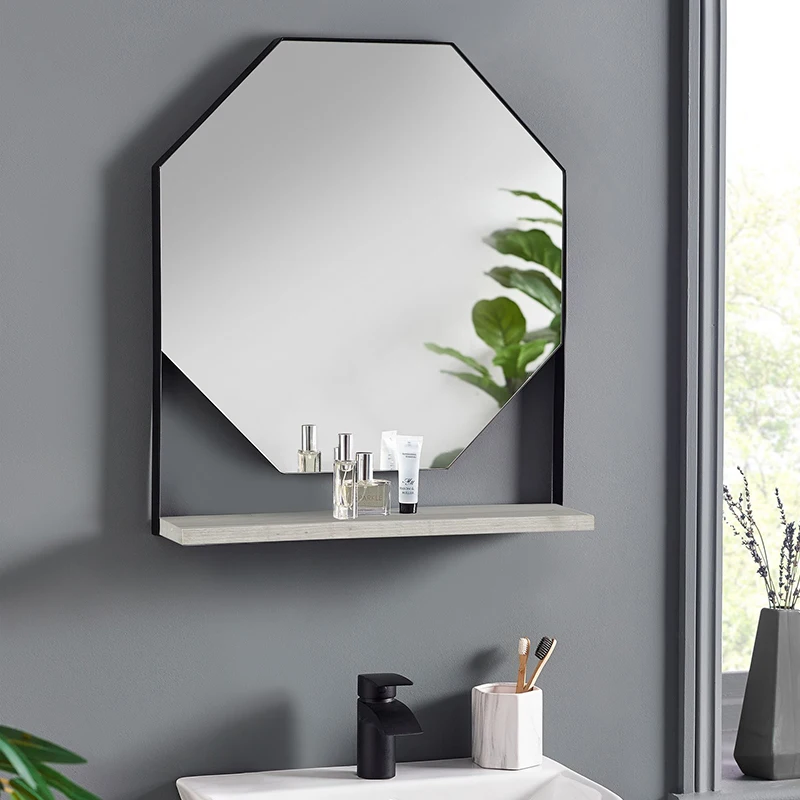 Dressing Mirror Shelf Storage Box with Mirror Bathroom Mirrors with Shelves