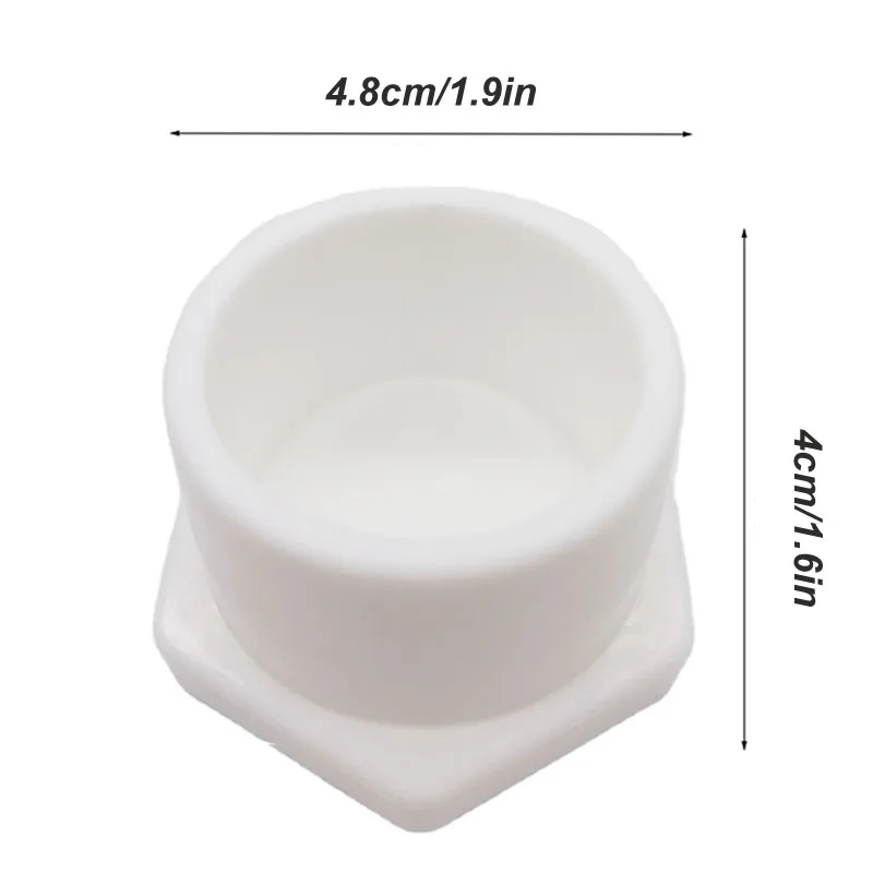 Useful White Black Color 1.9in Safety Guard Swimming Pool Accessories Plug Ladder Rubber Stopper Bumpers Cap