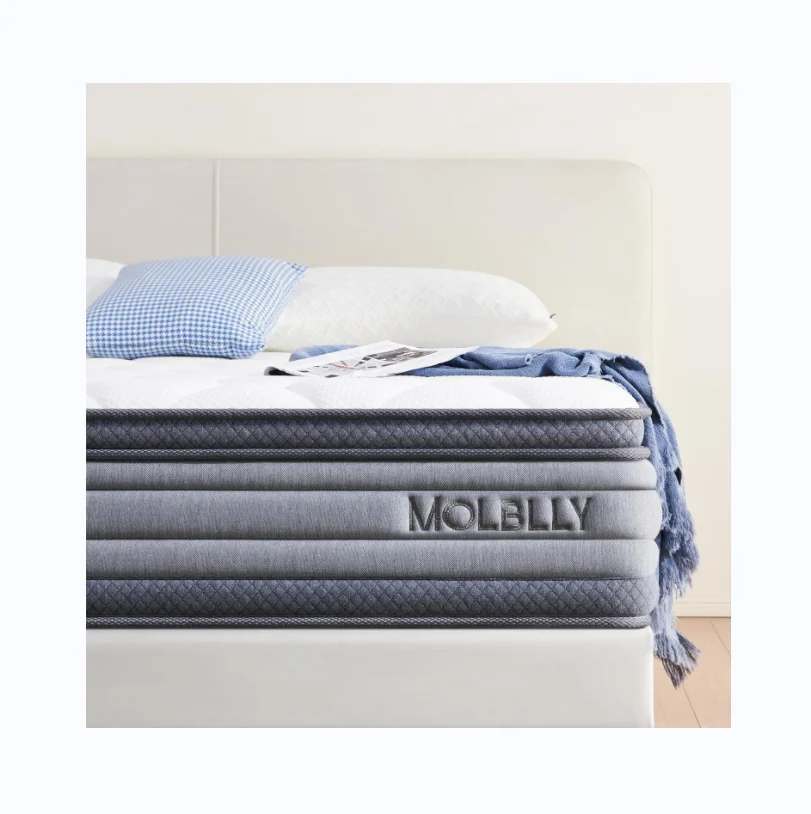 Customized 13 Inch Vacuum Roll Up Packing Wholesale Queen King Size Memory Foam Pocket Spring Mattress In A Box king Mattress