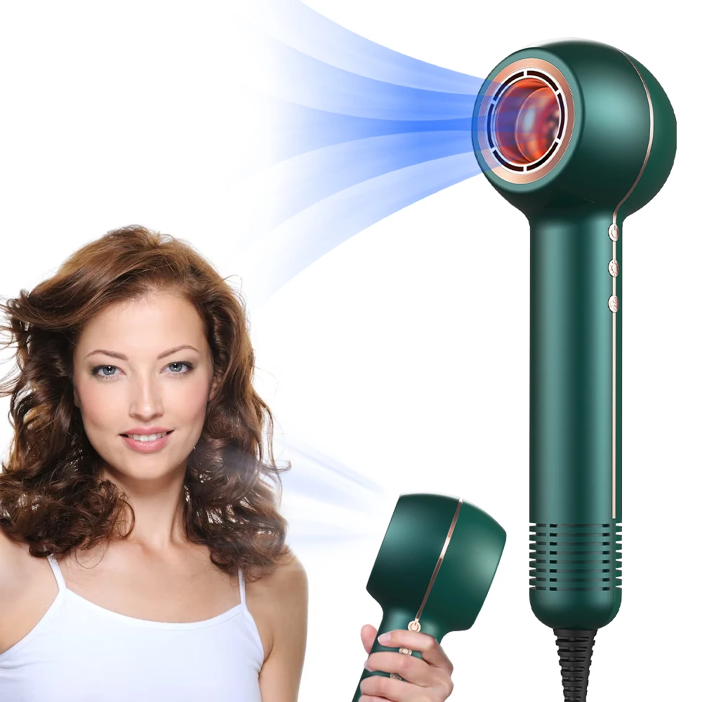 Rizador De Cabello Hiar Dryer Seche Cheveux Professionnel High Speed Leafless Negative Ion Hair Dryer
