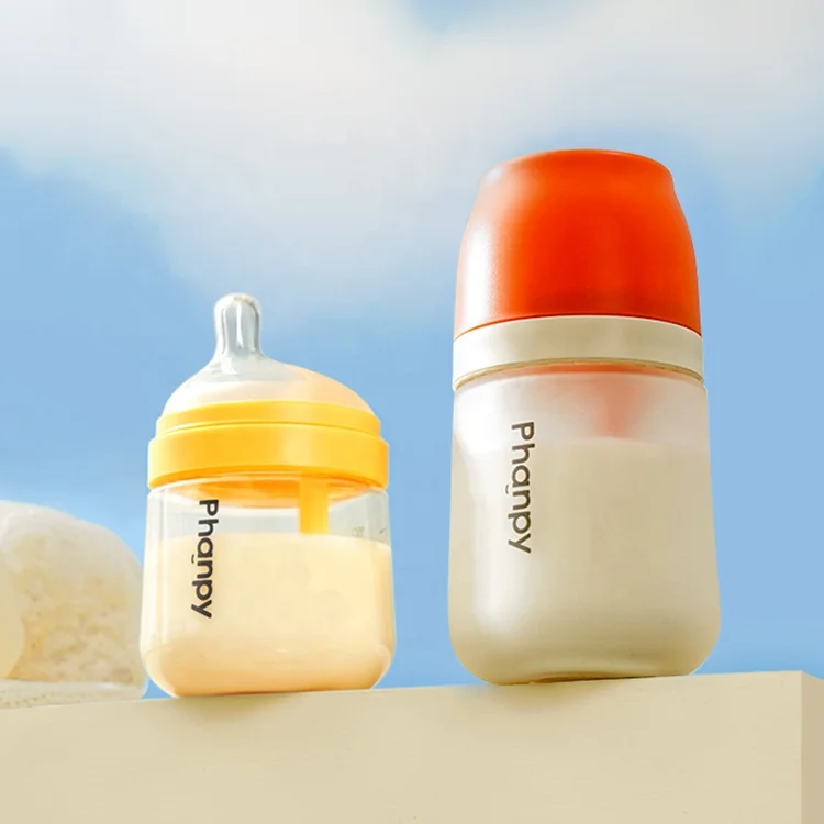 Babies Design Antifall PPSU Bottle New Wide Calibre Milk Bottle For Baby Heatable Breast Glass Storage Bottles With Handle