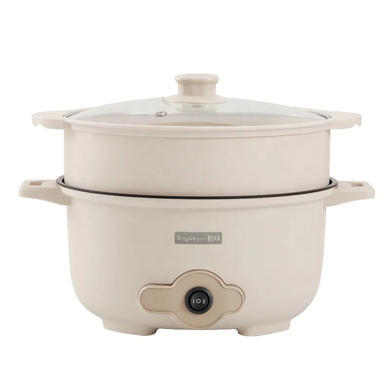 AU Large Capacity 3L Integrated  Hot Pots Household Multi functional Non-Stick Cooking Pan with High Power Electric Pots