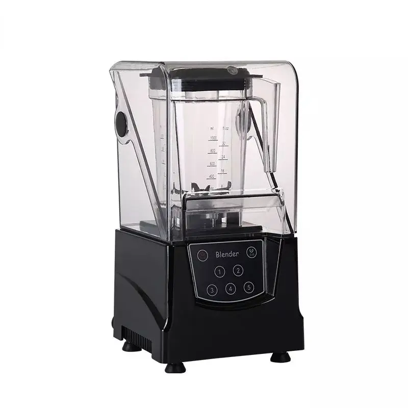 Household Smoothie machine small ice crusher Electric Automatic silent sand ice machine with cover Blender juice machine