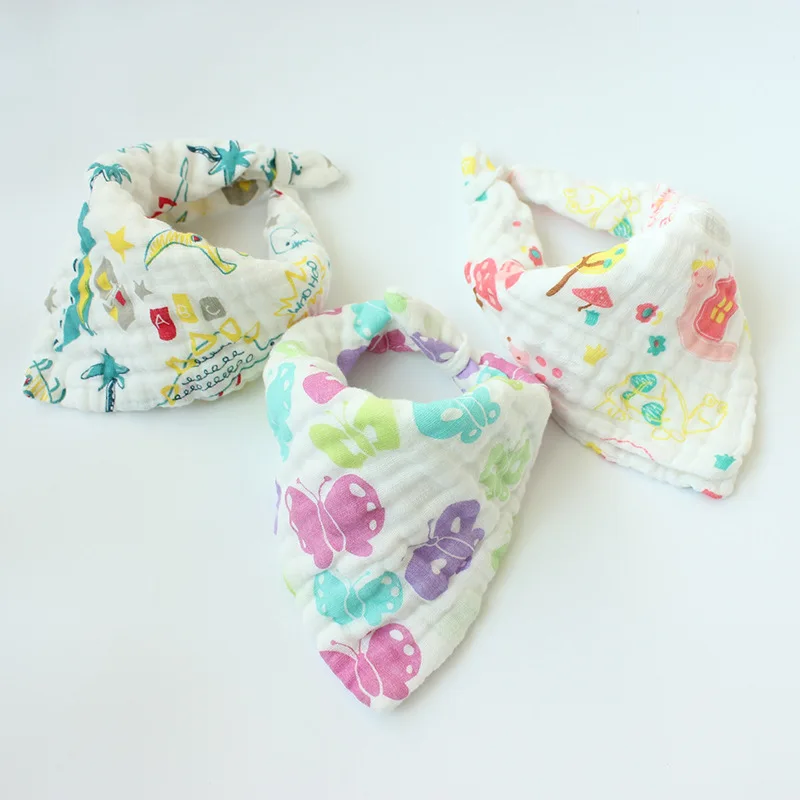 hot selling 6 layers breathable soft cotton gauze muslin saliva towel baby wash cloth