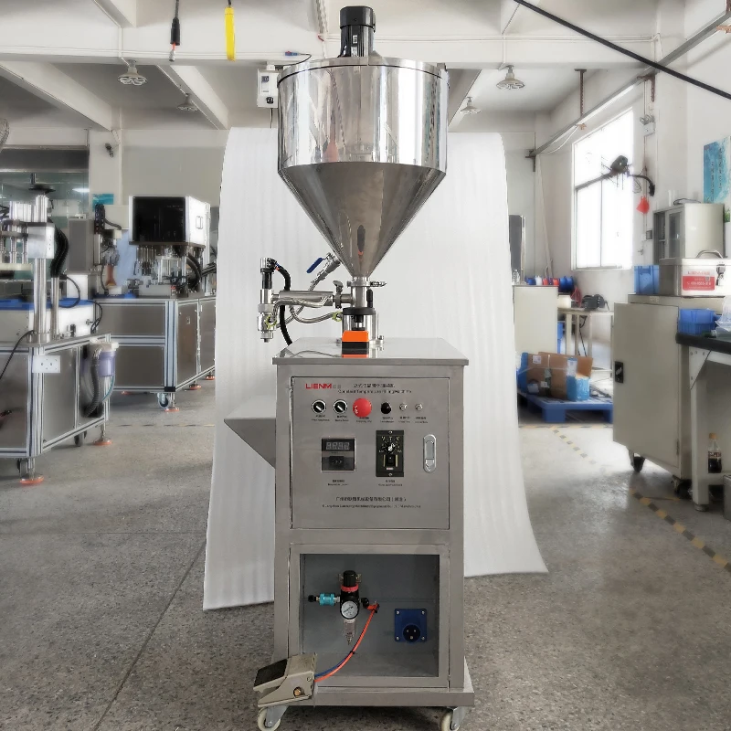 Semi Automatic Depilatory Wax Filler Hand Leg Hair Removing Wax Hot Filling Machine