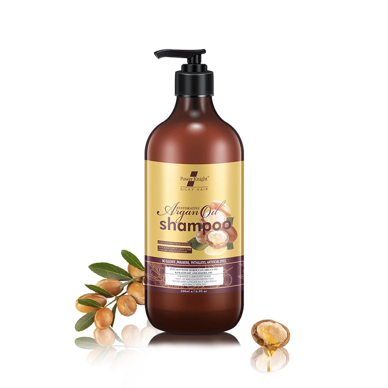 Private Label Argan Oil and Keratin Organic Shampoo Sulfate Free