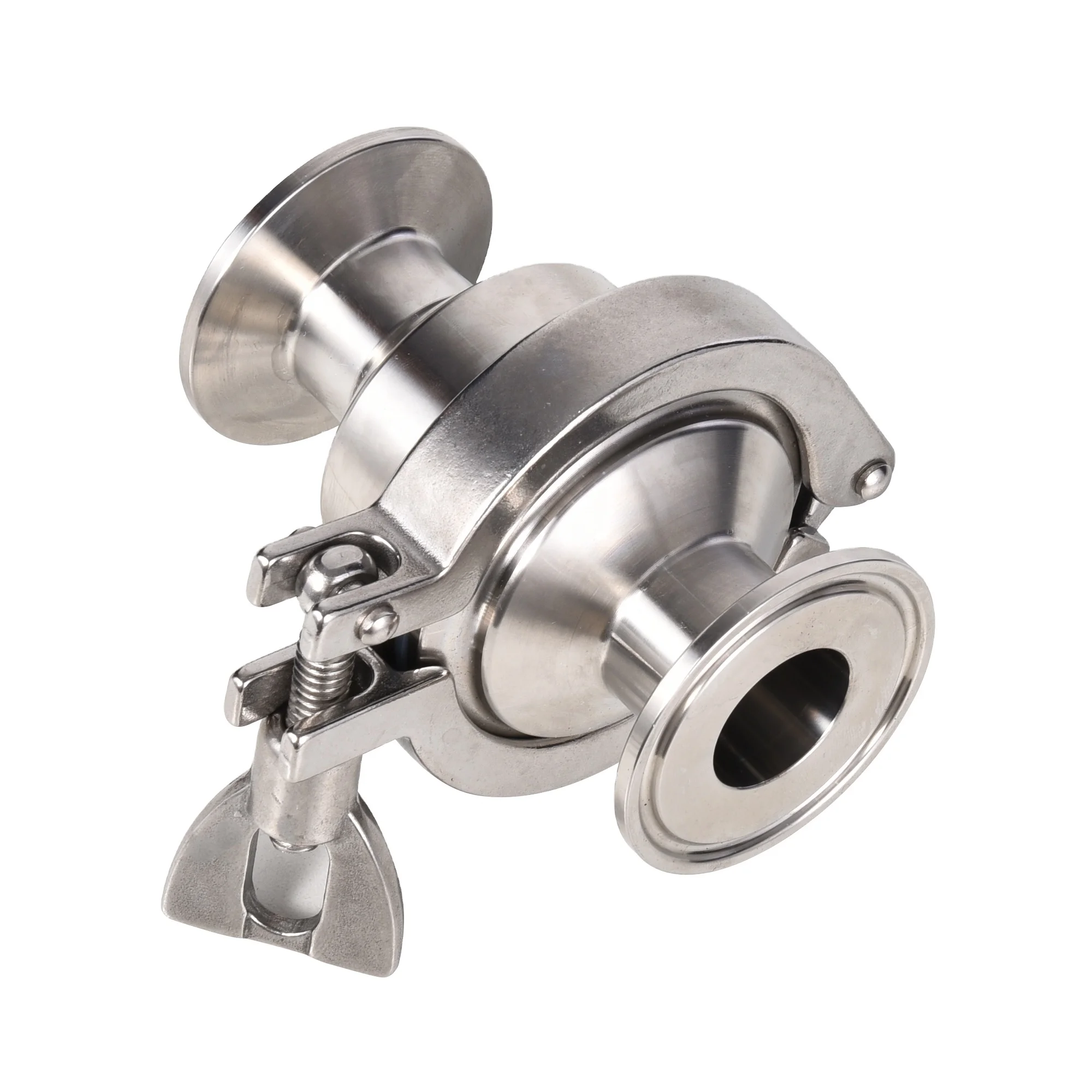 2 inch Quick-Install Food Grade Stainless Steel 316L Non Return Check Valve Tri Clamp One Way Check Valve