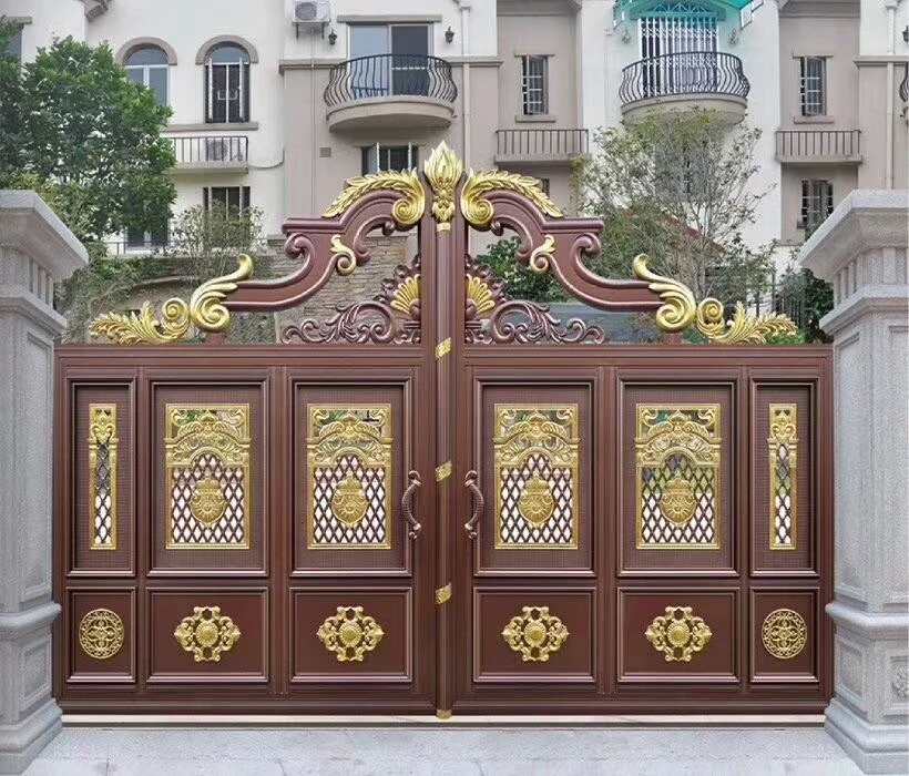 Home residential entrance gate designs for wall compound