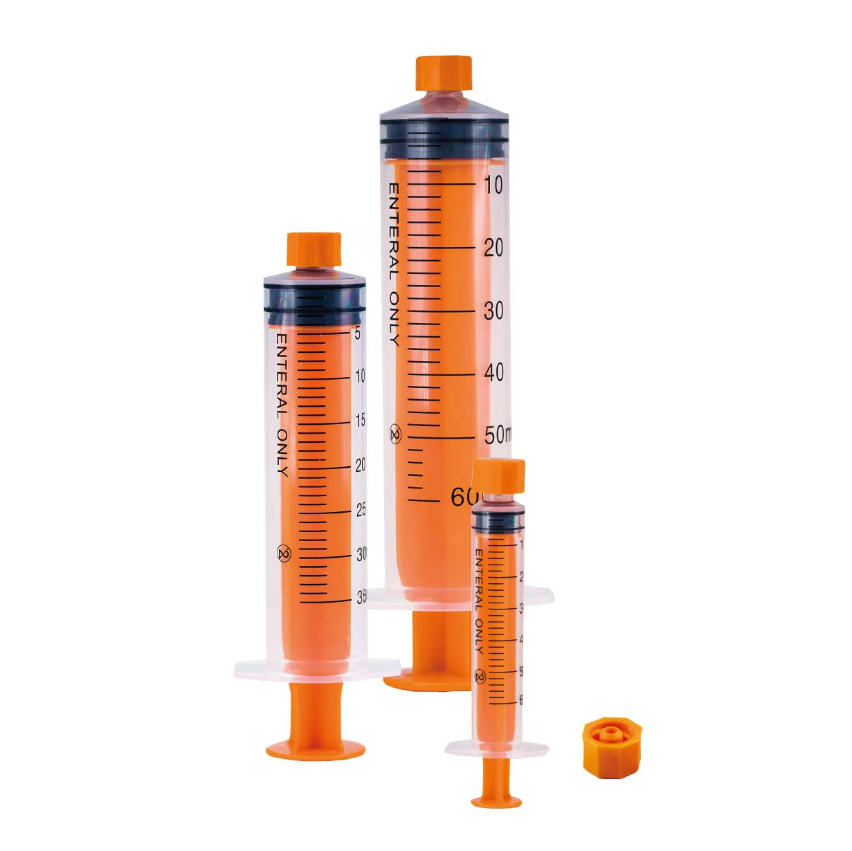 1ml 3ml 5ml 10ml 20ml 30ml 50ml 60ml  High Quality Plastic Feeding Syringe Colorful Enfit Syringes
