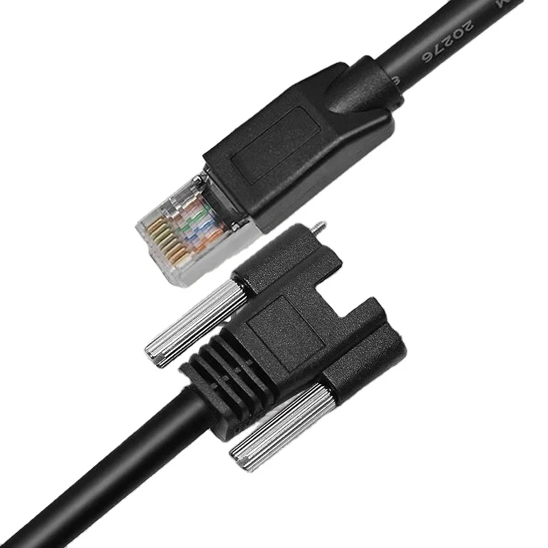 Industrial Camera Link Cable Ethernet Gigabit Dual Shielded High Flexibility Camera Drag Chain Communicationwith Screws