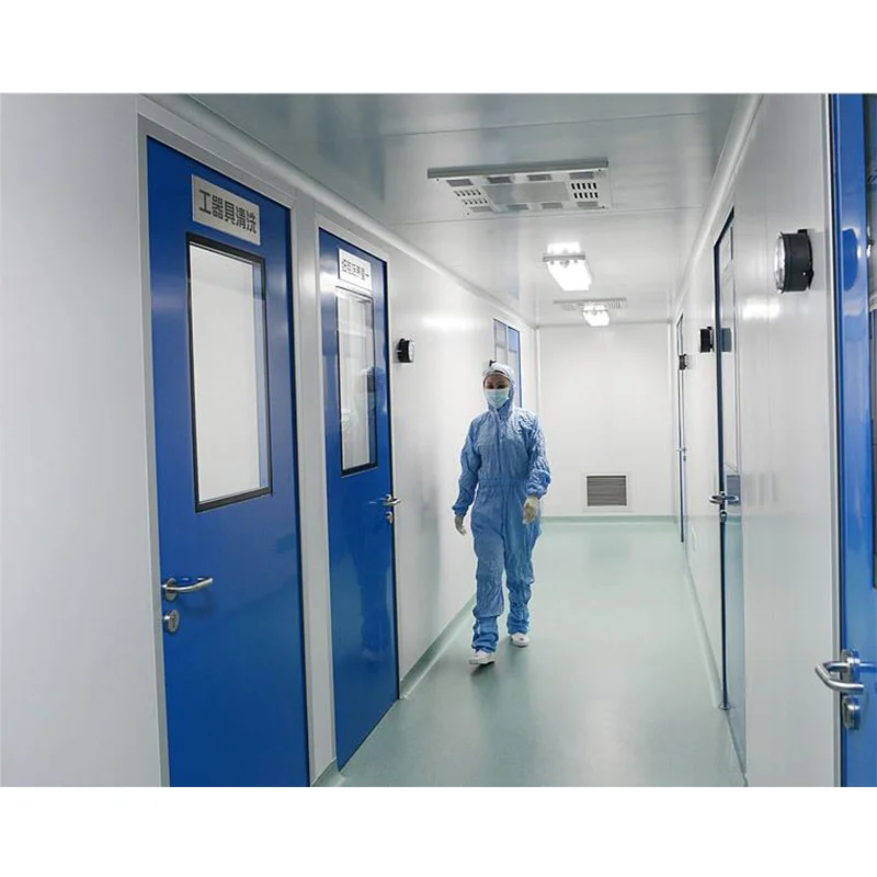 Construction Panels Modular Sandwich Project Fireproof Rock Iso 8 Customized Isolation Laboratory Wool Prefabricated Cleanroom