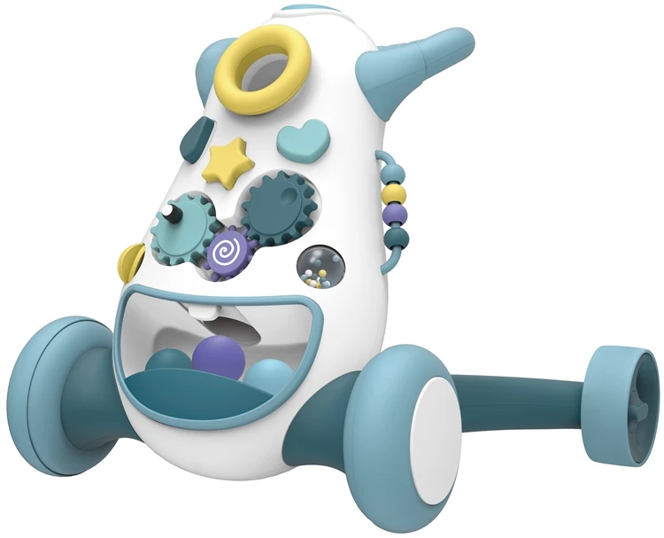 Hot Sale Smart Pink Baby Walker Car, Multifunction Cartoon Toys Toddler Walkers/